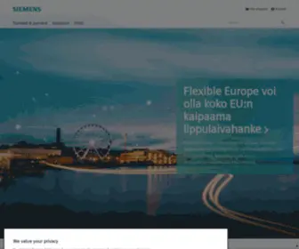 Siemens.fi(Siemens Suomessa) Screenshot