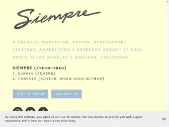 Siempre.agency(Siempre Agency) Screenshot