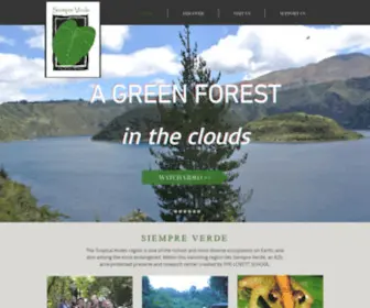 Siempreverde.org(The Tropical Andes region) Screenshot