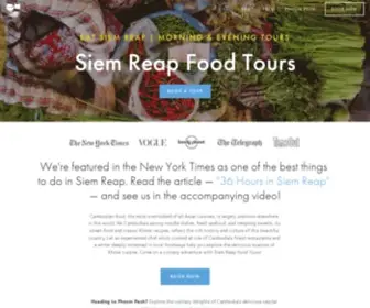 Siemreapfoodtours.com(Siem Reap Food Tours) Screenshot