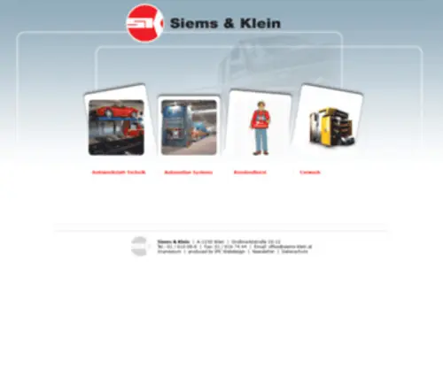 Siems-Klein.at(Siems & Klein) Screenshot