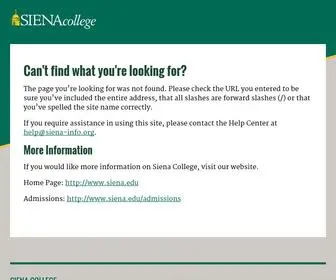 Siena-Info.org(Siena College) Screenshot