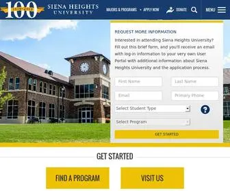 Sienaheights.edu(Siena Heights University) Screenshot