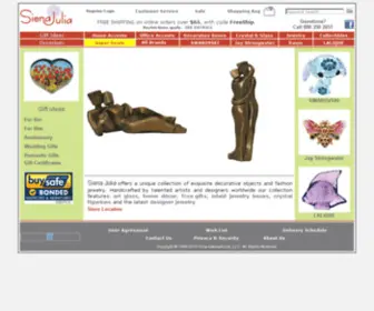 Sienajulia.com(Siena Julia presents a wide range of decorative items) Screenshot