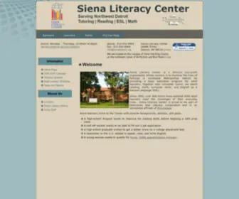 Sienaliteracy.org(Siena Literacy Center) Screenshot