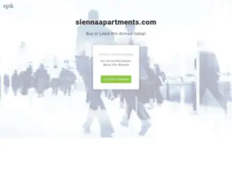 Siennaapartments.com(Contact with domain owner) Screenshot