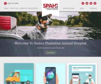 Siennaplantationanimalhospital.com(Veterinarian Missouri City TX) Screenshot