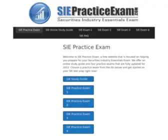 Siepracticeexam.com(SIE Practice Exam) Screenshot