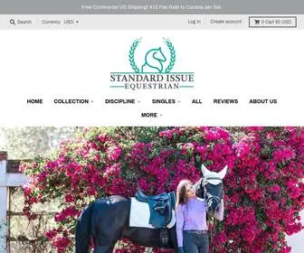 Siequestrian.com(Standard Issue Equestrian) Screenshot