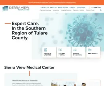 Sierra-View.com(Sierra View Medical Center) Screenshot