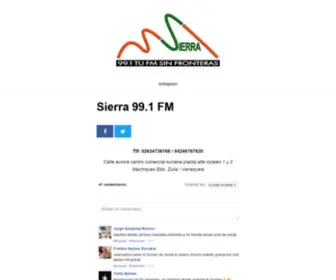 Sierra991FM.com(SIERRA 99.1 FM) Screenshot