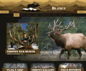 Sierrablancaoutfitters.com(New Mexico Best Big Game Hunting Outfitter) Screenshot