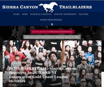 Sierracanyonathletics.com(Fostering a Community of Excellence) Screenshot