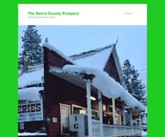 Sierracountyprospect.org(The Sierra County Prospect) Screenshot