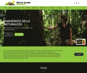 Sierragordaecotours.com(Turismo de Naturaleza y Cultura en la Sierra Gorda de Querétaro) Screenshot