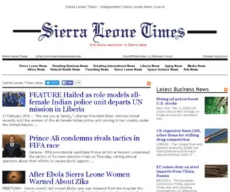 Sierraleonetimes.com(Sierra Leone Times) Screenshot