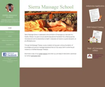 Sierramassageschool.com(A Massage School in Clovis) Screenshot