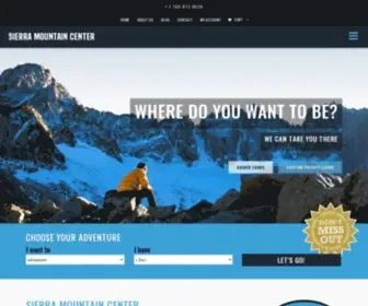 Sierramountaincenter.com(Mountaineering school and guide service) Screenshot