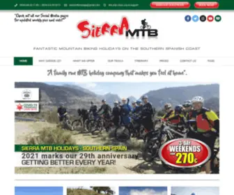 Sierramtb.com(Sierra MTB Mountain Bike Holidays) Screenshot