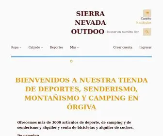 Sierranevadaoutdoor.es(Tienda de deportes) Screenshot