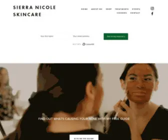 Sierranicoleskincare.com(Sierra Nicole Skincare) Screenshot