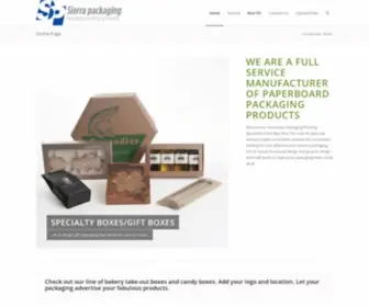 Sierrapack.com(Sierra packaging) Screenshot
