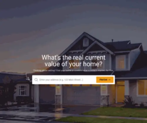 Sierrasellersites.com(Find the Current Market Value of Your Home) Screenshot