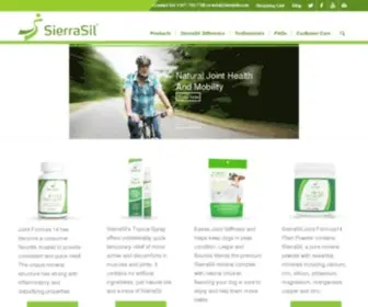 Sierrasil.com(SierraSil Health Inc) Screenshot