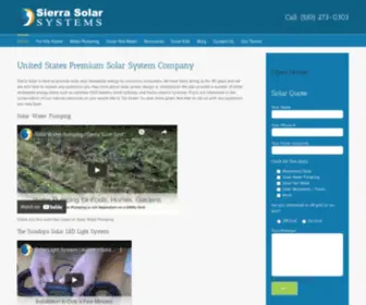 Sierrasolar.com(Sierra Solar your source for solar systems in Grass Valley) Screenshot