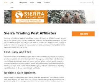 Sierratradingpostaffiliates.com(Sierra Trading Post Affiliates) Screenshot