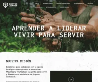 Siervoslideres.com(Siervos Líderes Español) Screenshot