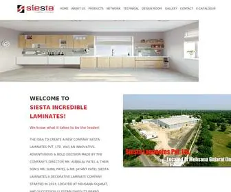 Siestalaminates.com(Siesta Laminates) Screenshot