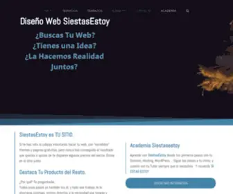 Siestasestoy.com(Diseños Web Siestasestoy) Screenshot