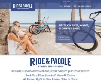 Siestasportsrentals.com(Ride & Paddle by Siesta Key Sports Rentals) Screenshot