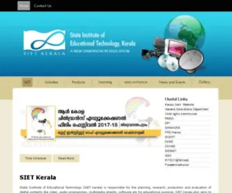 Sietkerala.gov.in(State Institute of Educational Technology) Screenshot