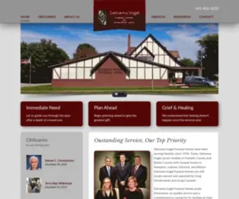 Sietsemavogelfuneralhomes.com(Hampton, Latimer, Dumont and Allison Iowa Funeral Homes) Screenshot