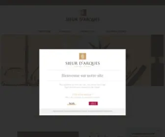 Sieurdarques.com(Chardonnays du Languedoc) Screenshot