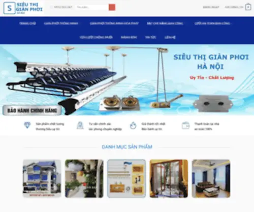 Sieuthigianphoihanoi.com(SIÊU THỊ GIÀN PHƠI HÀ NỘI) Screenshot