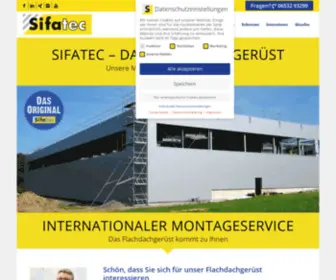 Sifatec.de(Flachdach-Absturzsicherungen) Screenshot