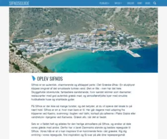 Sifnosguide.dk(Rejseguide til den græske ø Sifnos) Screenshot
