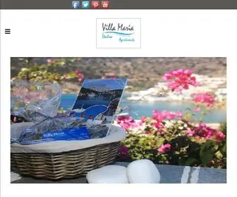 Sifnosvillamaria.gr(Official Web site of Villa Maria Sifnos) Screenshot