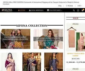 Sifona.com(The Brand of Elegance) Screenshot