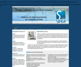 Sifra.com.ar(SIFRA SUITE El mejor software de central de pesadas) Screenshot