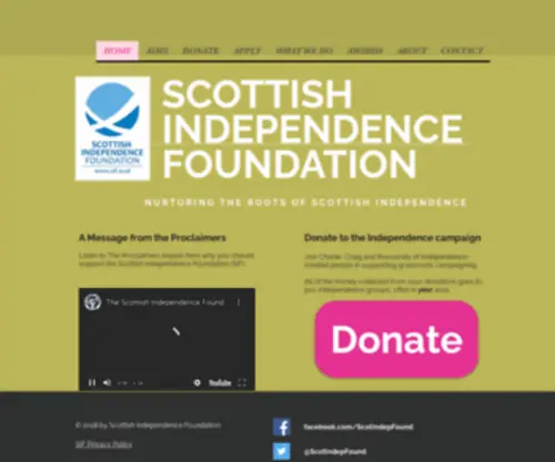 Sif.scot(Scottish Independence Foundation) Screenshot