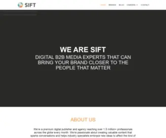 Sift.co.uk(Home page) Screenshot