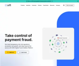 Sift.com(AI Platform for Identity) Screenshot