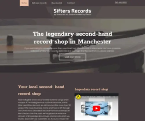 Sifters-Records-Manchester.co.uk(Sifters Records Manchester) Screenshot