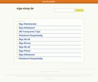 Siga-Shop.de(Siga) Screenshot