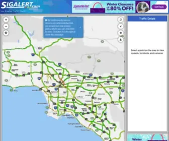 Sigalert.com(Los Angeles traffic reports. Real) Screenshot