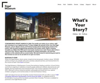 Sigalmuseum.org(The Sigal Museum) Screenshot